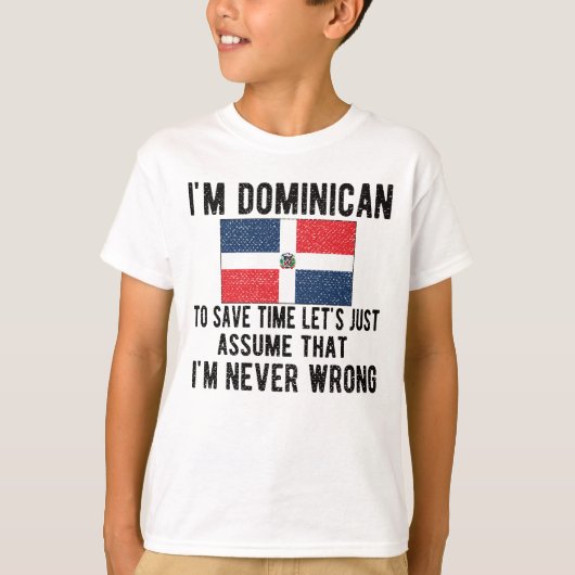 Proud Dominican Roots Dominicaanse Republiek Vlag T-shirt (Voorkant)