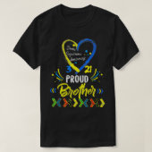 Proud Down Syndrome Brother Awareness s, Sister T-shirt (Design voorkant)