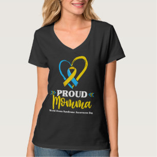 Proud Down Syndrome Momma Trisomy Awareness Grand T-shirt