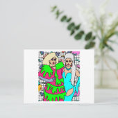 Proud Drag Queen geïnspireerd Briefkaart (Staand voorkant)