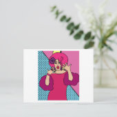 Proud Drag Queen geïnspireerd Briefkaart (Staand voorkant)