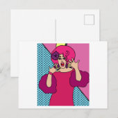 Proud Drag Queen geïnspireerd Briefkaart (Voorkant / Achterkant)