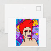 Proud Drag Queen geïnspireerd Briefkaart (Voorkant / Achterkant)