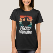 Proud Drummer  Drum Intrument Drumming T-shirt (Voorkant)