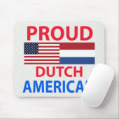 Proud Dutch American Muismat (Met muis)