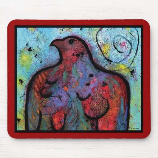 Proud Eagle Mousepad - 9,25 x 7,75 inch Muismat (Voorkant)