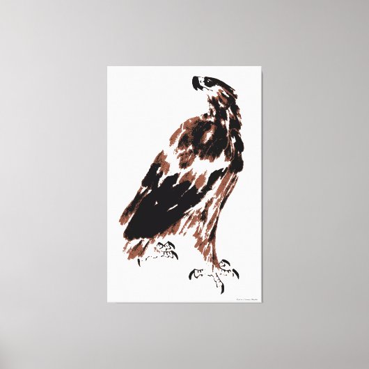 Proud Eagle Wrapped Canvas Afdruk (Voorkant)