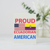 Proud Ecuadorian American Briefkaart (Staand voorkant)