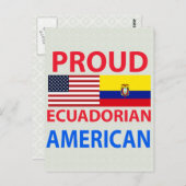 Proud Ecuadorian American Briefkaart (Voorkant / Achterkant)
