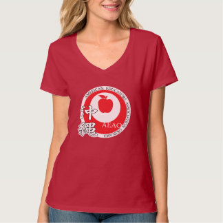 Proud Educator v-nek (rood) T-shirt