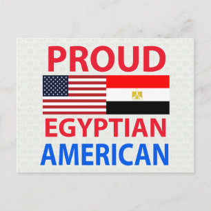 Proud Egyptisch-Amerikaans Briefkaart