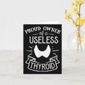Proud Eigenaar van een nutteloze Thyroid Hashimoto Kaart (Gele Bloem)