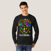 Proud Electricia Autisme Awareness Love Autistic M T-shirt (Voorkant volledig)