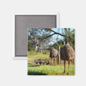 Proud Emu Parents, Fridge Magnet (Voorkant / Achterkant)