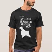 Proud English Springer Spaniel Dad Shirt (Voorkant)