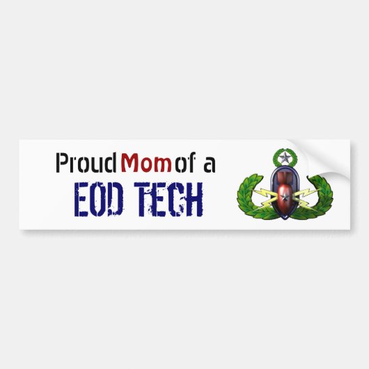 Proud, EOD Tech, EOD mama Bumpersticker (Voorkant)