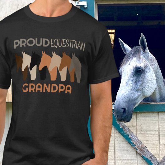 Proud Equestrian Grandpa T-shirt