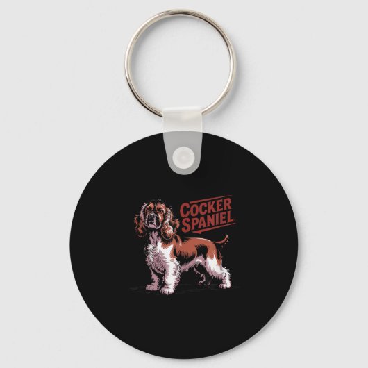 Proud Er Spaniel Dog Breed Owner Sleutelhanger (Voorkant)