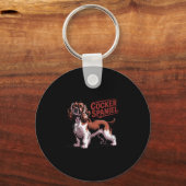 Proud Er Spaniel Dog Breed Owner Sleutelhanger (Voorkant)