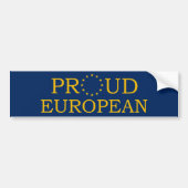 Proud European Bumpersticker (Voorkant)