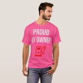 Proud EV owner Electric Vehicle EV Car Battery gif T-shirt (Voorkant volledig)