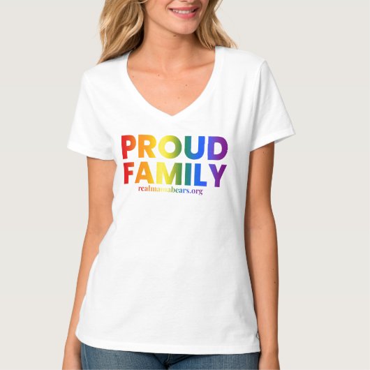 Proud Family V Neck T Shirt (Voorkant)