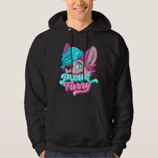 Proud Fandom Furries Tails Ears Furry Person Hoodie