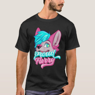 Proud Fandom Furries Tails Ears Furry Person T-shirt