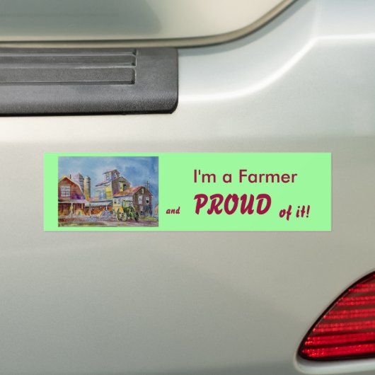 Proud Farmer Bumpersticker (Op auto)