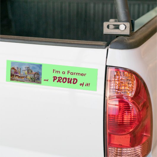 Proud Farmer Bumpersticker (Op Truck)