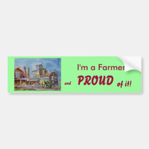 Proud Farmer Bumpersticker