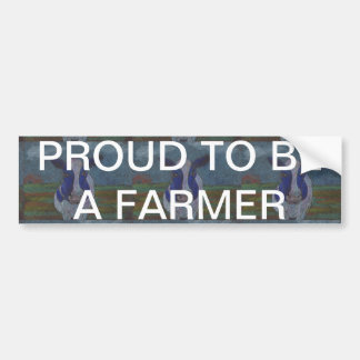 Proud Farmer Dairy Cow Bumpersticker