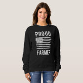 Proud Farmer Professional American Flag Trui (Voorkant volledig)