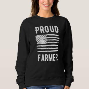 Proud Farmer Professional American Flag Trui