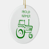 Proud Farmer Tractor Keramisch Ornament (Rechts)