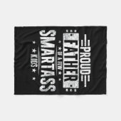 Proud Father Of A Few Smart Kids  Fleece Deken (Voorkant (Horizontaal))