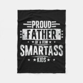 Proud Father Of A Few Smart Kids  Fleece Deken (Voorkant)