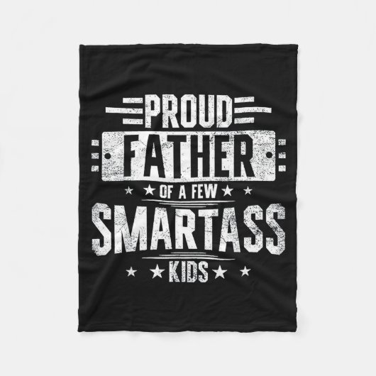Proud Father Of A Few Smart Kids  Fleece Deken (Voorkant)