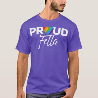 Proud Fella Gay Pride Month LGBTQ T-Shirt