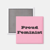Proud Feminist Magneet (Voorkant / Achterkant)