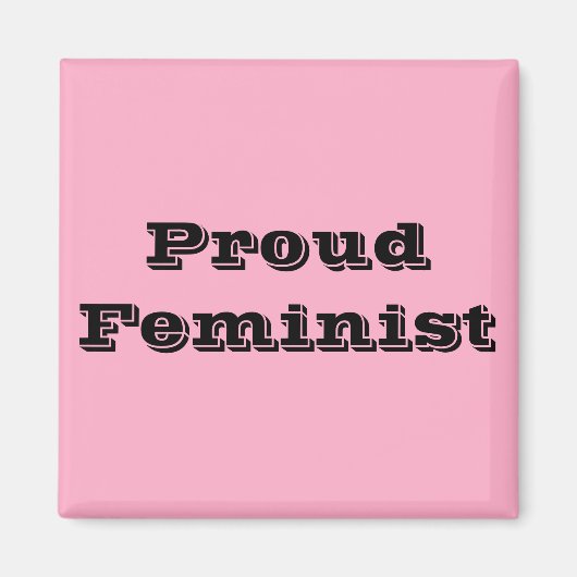 Proud Feminist Magneet (Voorkant)