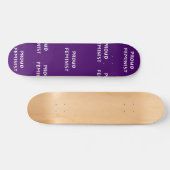 Proud Feminist Persoonlijk Skateboard (Horizontaal)