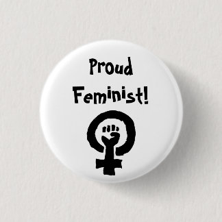 Proud Feminist Pin Ronde Button 3,2 Cm