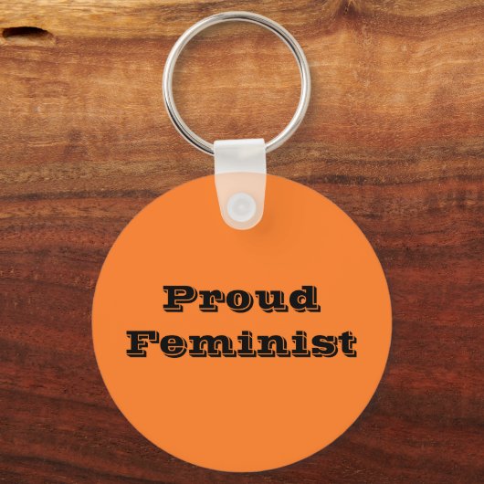 Proud Feminist Sleutelhanger (Voorkant)