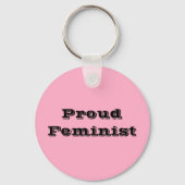 Proud Feminist Sleutelhanger (Voorkant)