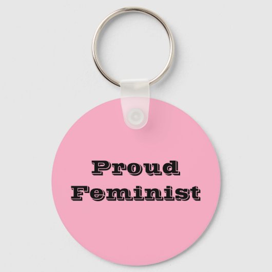Proud Feminist Sleutelhanger (Voorkant)