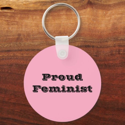 Proud Feminist Sleutelhanger (Voorkant)