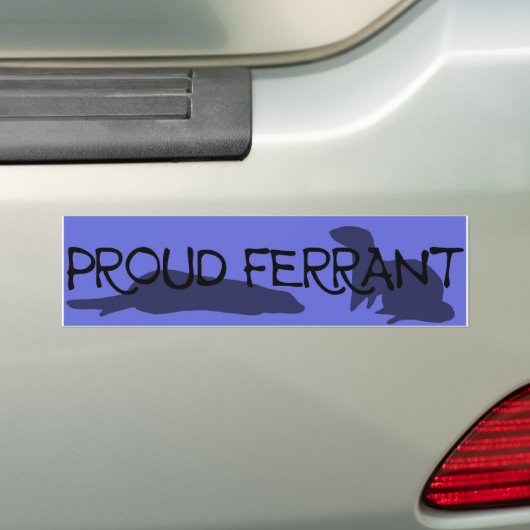 Proud Ferrant Bumpersticker Blue (Op auto)