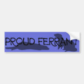 Proud Ferrant Bumpersticker Blue (Voorkant)