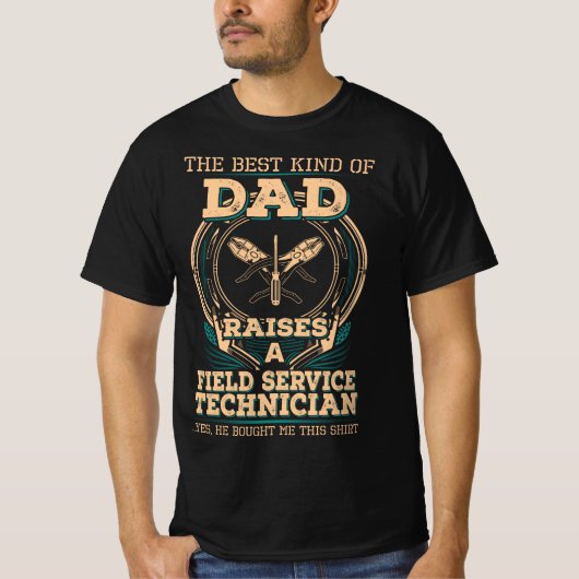 Proud Field Service Technicus's Pa T-shirt (Voorkant)